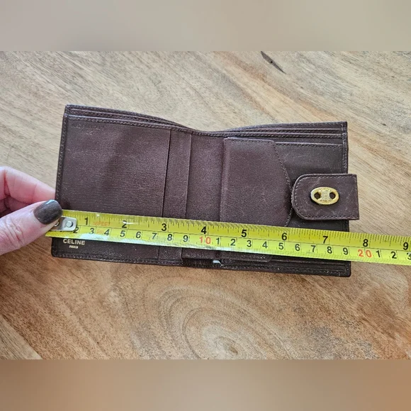Rare CELINE Calf Hair Vintage Wallet - Picture 9 of 10